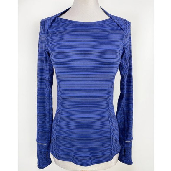 Lululemon Kanto Catch Me Long Sleeve Kanto Stripe